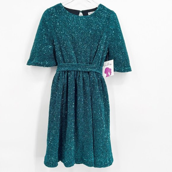 Luli & Me Gabby Girls Sherlyn Autumn Farmhouse Floral Dress main image 1